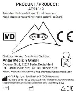 AT51019 Toilettenstuhl E AT51019