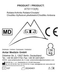 AT51113 Arthritis Rollator E AT51113 R