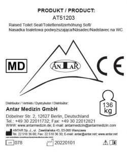 AT51203 Toilettensitzerhöhung SOFT E AT51203