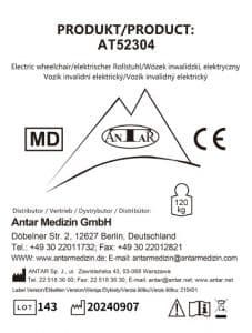 AT52304 Elektrischer Rollstuhl E AT52304