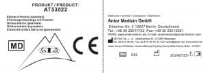 AT53022 Ellenbogenbandage mit Elastan E AT53022