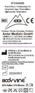 AT53040 Kniebandage mit integrierten Tapes E AT53040M