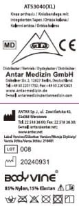 AT53040 Kniebandage mit integrierten Tapes E AT53040XL