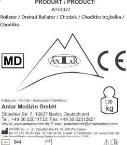 AT51027 Dreirad Rollator mit abnehmbaren Korb E AT51027
