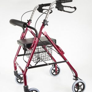 AT51017 Rollator mit vier Rädern aus Aluminium