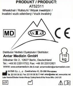 AT52311 Rollstuhl Aluminium ultraleicht E AT52311