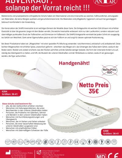 Aktionen/Neueinführungen ABVERKAUF Gesundheitsschuhe mit Wiegesohle