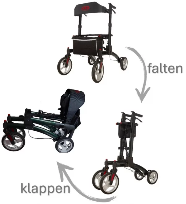 AT51052 Aluminium Rollator – Leicht, stabil und komfortabel – Bild 7