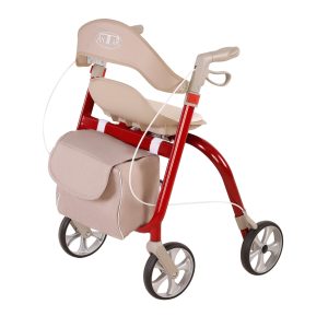 AT51139 Aluminium Vierrad Rollator mit Sitz und Tasche